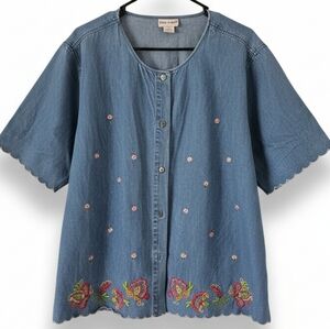 ♻️Apple Blue Denim Shirt